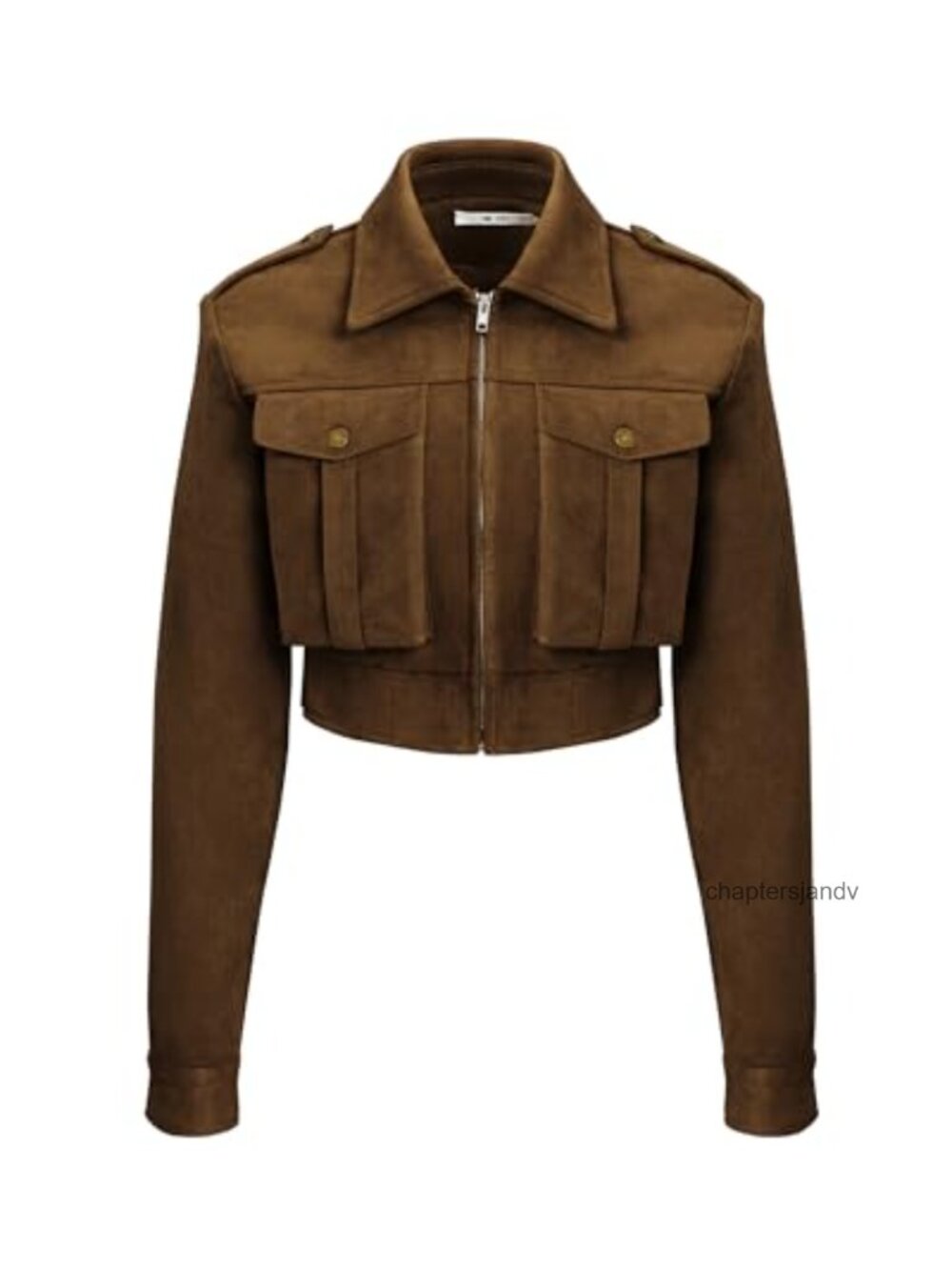 Faux Suede Casual Jacket Notch Collar Long Sleeve Pull On Women's